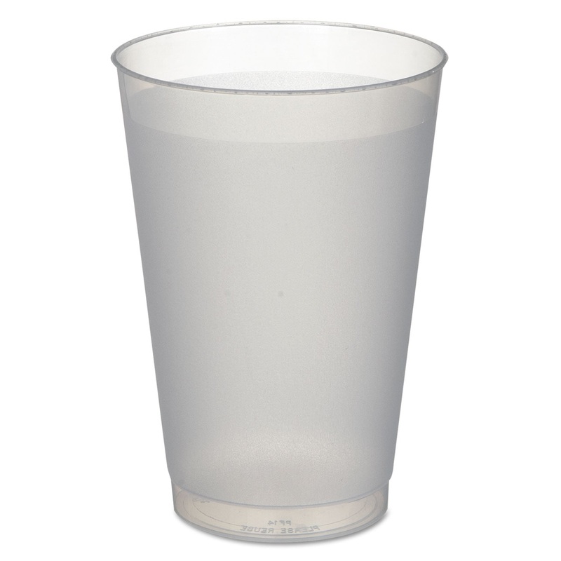 Frost Flex Cups, Cold, 14 Oz, Plastic, Tumblers, 500/carton