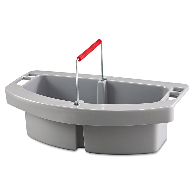 MAID CADDY, 2-COMPARTMENT, 16W X 9D X 5H, GRAY