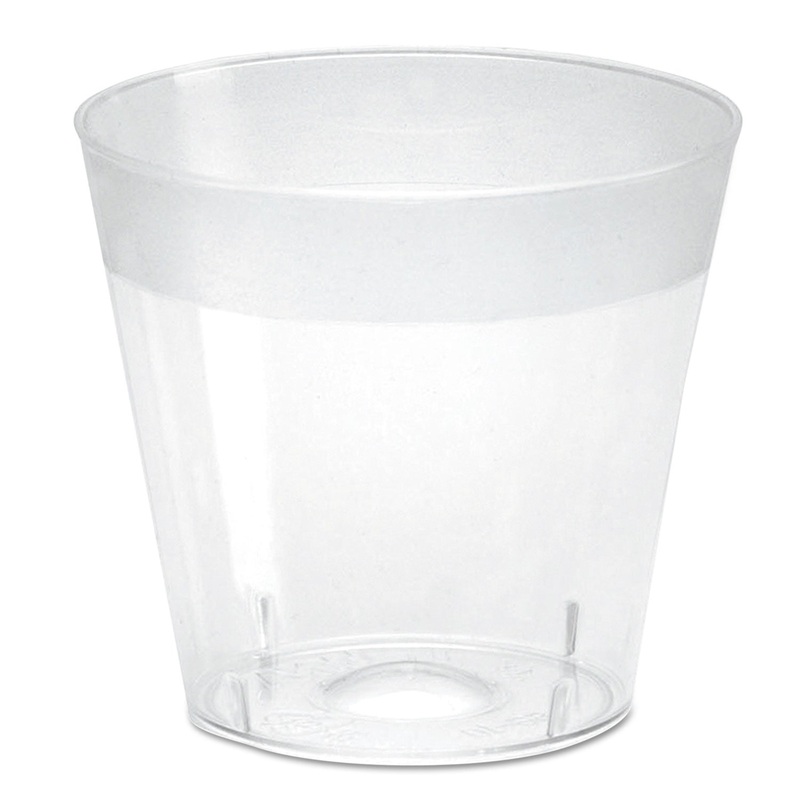 Plastic Shot Glasses, 1 Oz, Clear, 2500/carton
