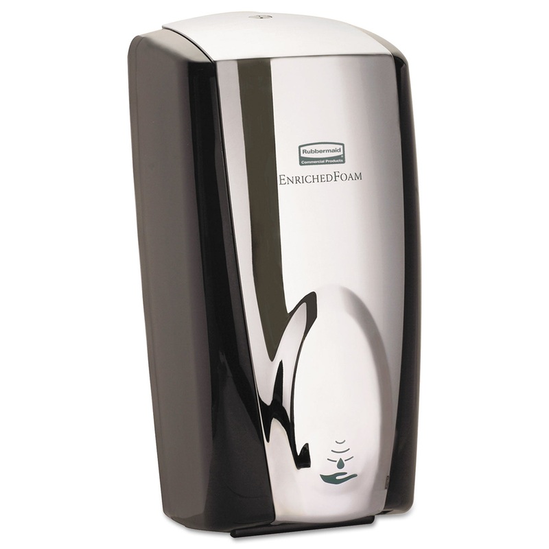 AUTOFOAM TOUCH-FREE DISPENSER, 1100 ML, 5.2″ X 5.25″ X 10.9″, BLACK/BLACK PEARL