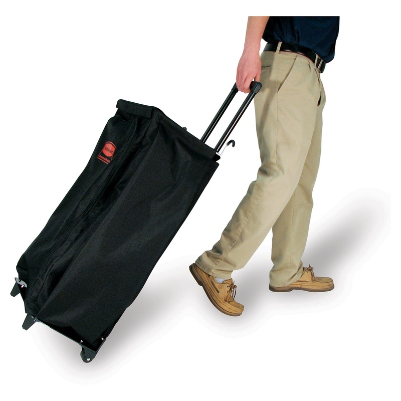 MOBILE FABRIC CLEANING CART BAG, 30 GAL, 18.5″ X 35″, BLACK