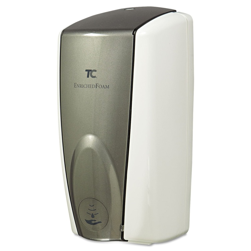AUTOFOAM TOUCH-FREE DISPENSER, 1100 ML, 5.2″ X 5.25″ X 10.9″, WHITE/GRAY PEARL