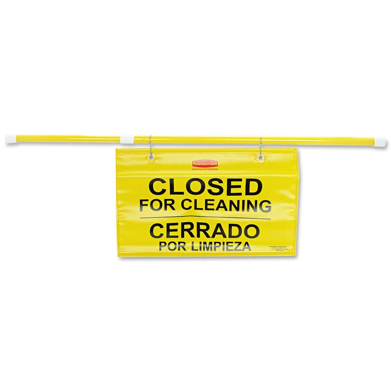 Site Safety Hanging Sign, 50″ X 1″ X 13″, Multi-Lingual, Yellow