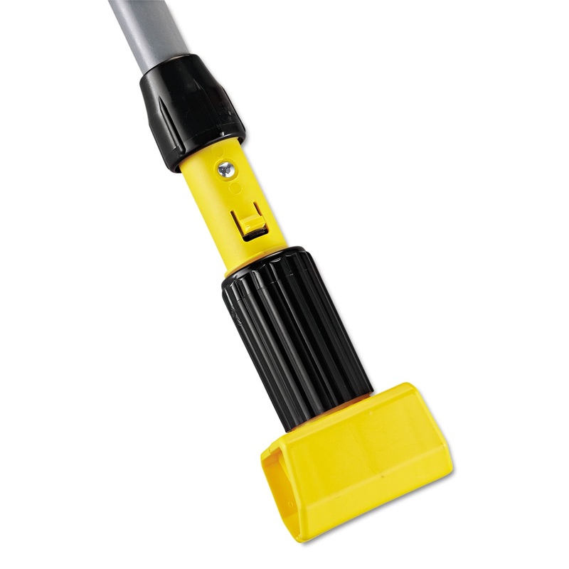 Gripper Fiberglass Mop Handle, 1 Dia X 54, Black/yellow
