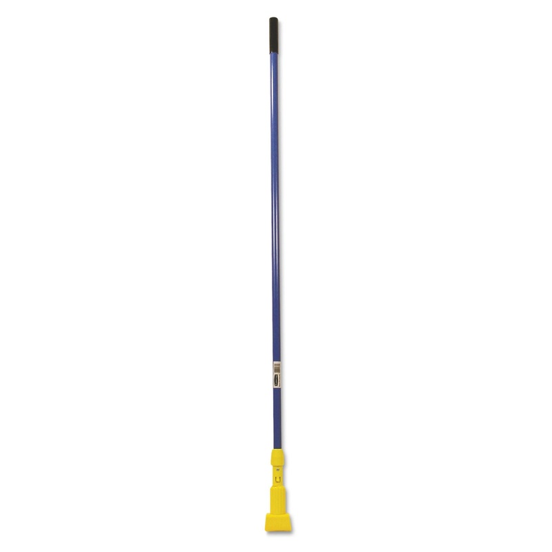 Gripper Fiberglass Mop Handle, 60″, Blue/yellow
