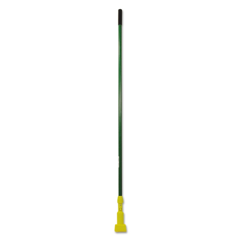 Gripper Fiberglass Mop Handle, 60″, Green/yellow