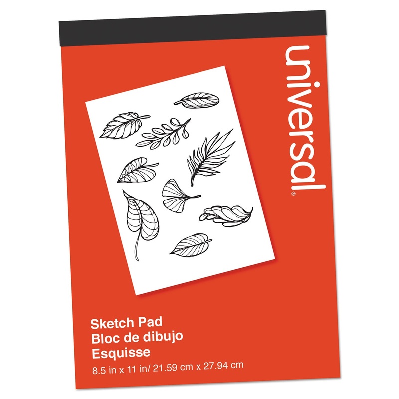 SKETCH PAD, 160 LB, 8.5 X 11, WHITE, 70 SHEETS