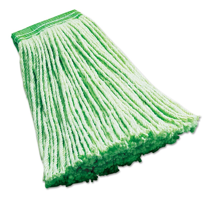 Synthetic Wet Mop Heads, Green, 16 Oz, 5″ Headband, 6/carton