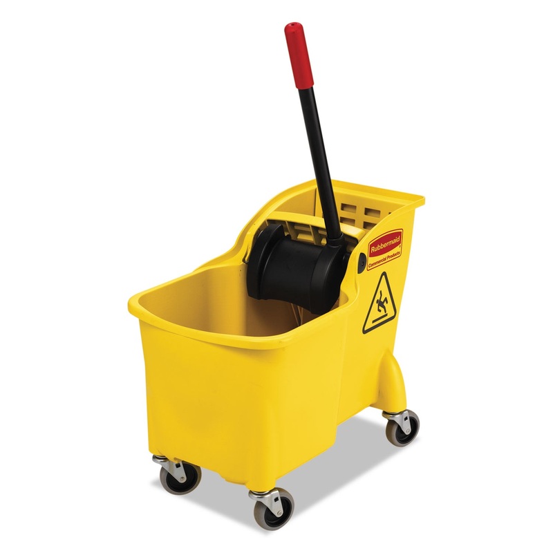 Tandem 31-Quart Bucket/wringer Combo, Yellow