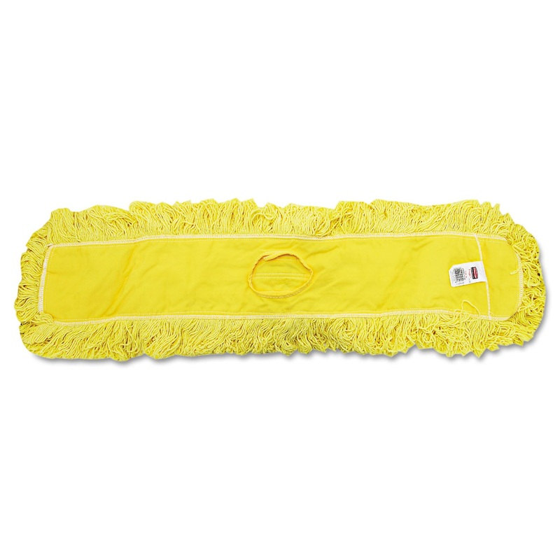 Trapper Commercial Dust Mop, Looped-End Launderable, 5″ X 36″, Yellow