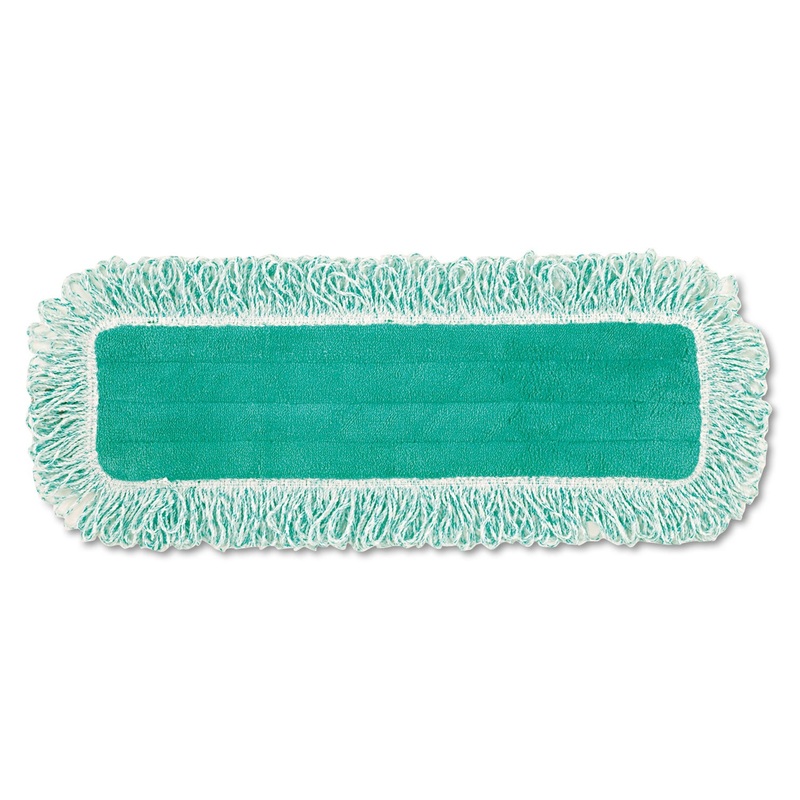 Dust Pad W/fringe, Microfiber, 18″ Long, Green