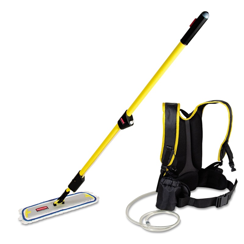 Flow Finishing System, 56″ Handle, 18″ Mop Head, Yellow