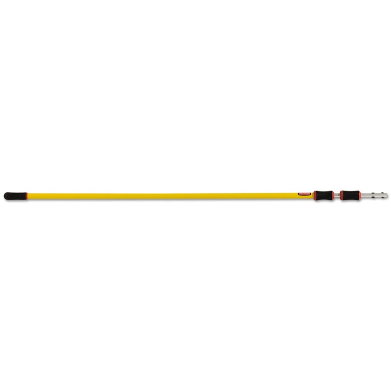 HYGEN QUICK-CONNECT EXTENSION HANDLE, 6-18FT, YELLOW/BLACK