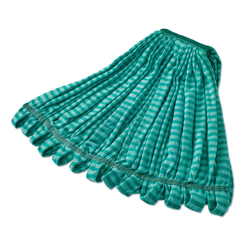 MICROFIBER TUBE WET MOP, MICROFIBER, 1″ HEADBAND, GREEN