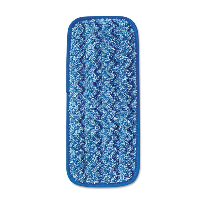 MICROFIBER WALL/STAIR WET MOPPING PAD, BLUE, 13 3/4W X 5 1/2D X 1/2H
