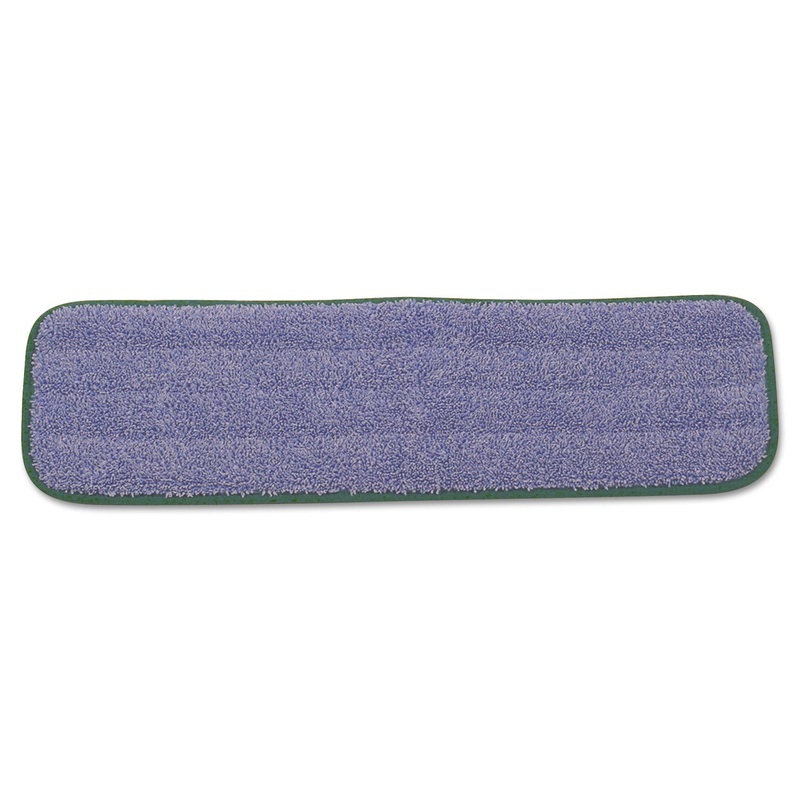 Microfiber Wet Mopping Pad, 18 1/2″ X 5 1/2″ X 1/2″, Green, 12/carton
