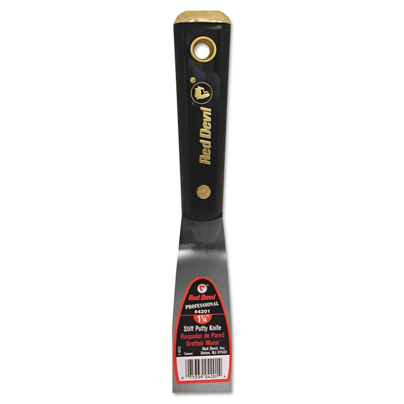 Putty Knife, 2″ Wide, Steel, Stiff