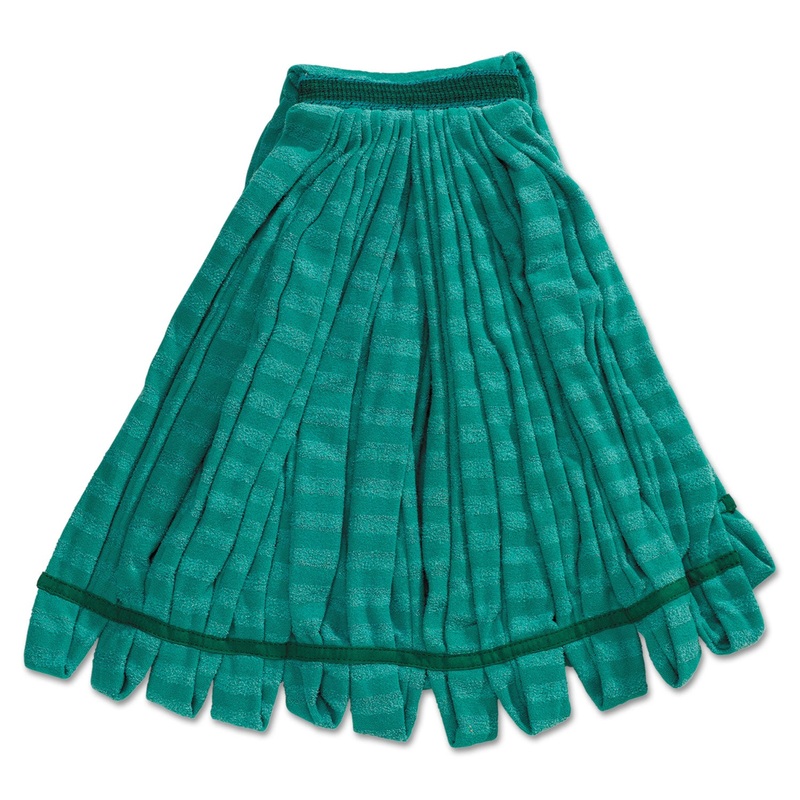 Tube Mop, Microfiber, Green, Medium, 5-In Green Headband