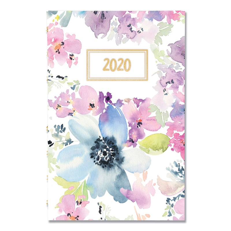 MIRACLEBIND WEEKLY/MONTHLY PLANNER, 8 X 5, FLORAL, 2020