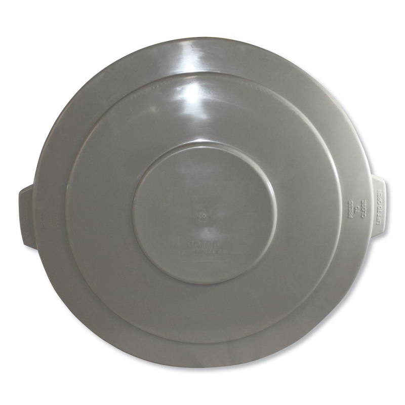 ADVANCED GATOR LIDS, FOR 55 GAL, FLAT-TOP, 26.4″ DIAMETER, GRAY