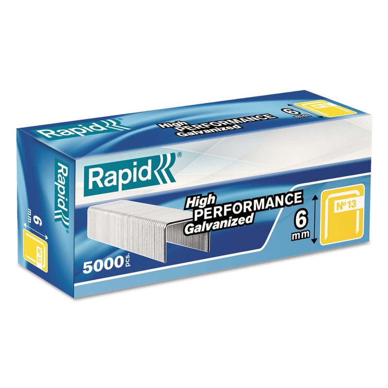 FINE WIRE STAPLES, 0.25″ LEG, 0.5″ CROWN, STEEL, 5,000/BOX