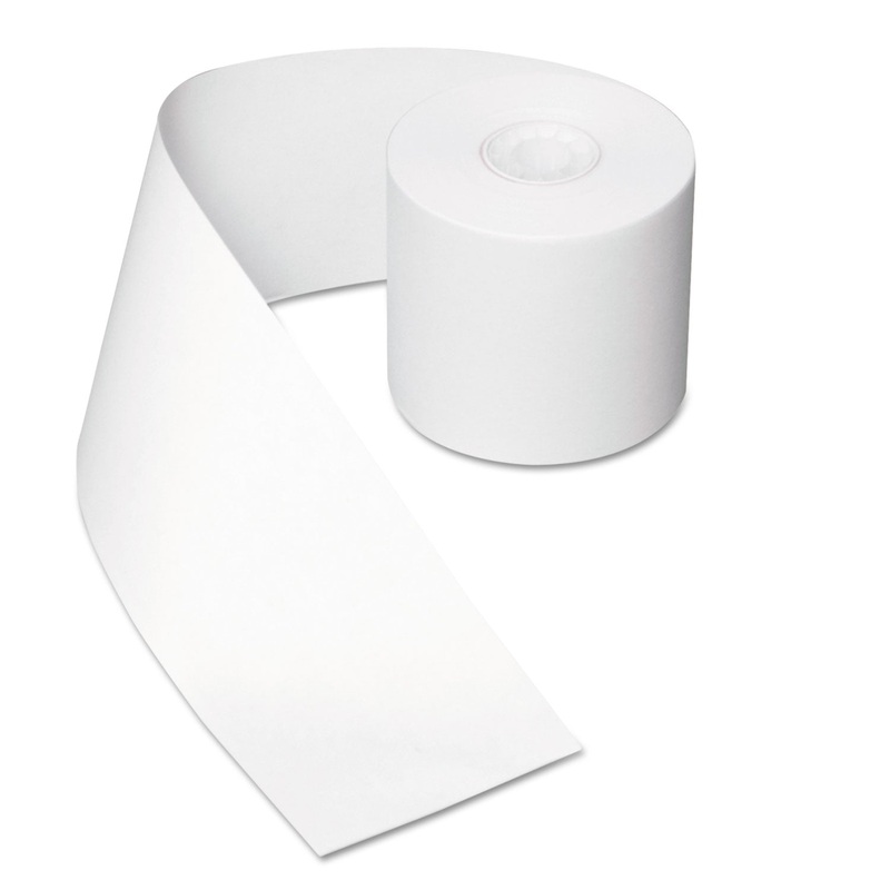 REGISTER ROLLS, 44 MM X 39.62 M, WHITE, 50/CARTON