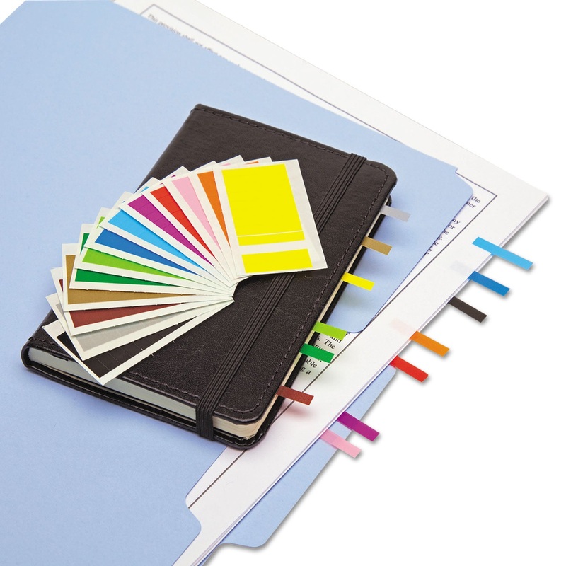 Removable Page Flags, Four Assorted Colors, 900/color, 3600/pack