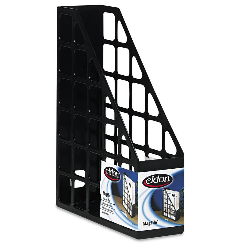 Techfile Plastic Magazine File, 3 X 9 5/8 X 11 5/8, Black