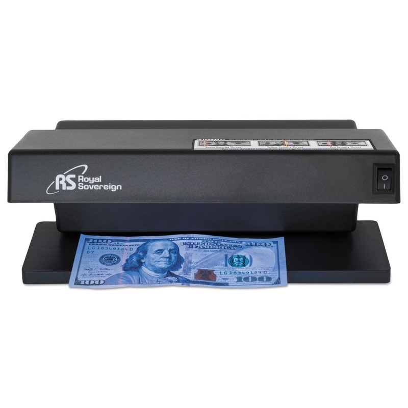 ULTRAVIOLET COUNTERFEIT DETECTOR, U.S. CURRENCY, 10.6″ X 4.7″ X 4.7″, BLACK