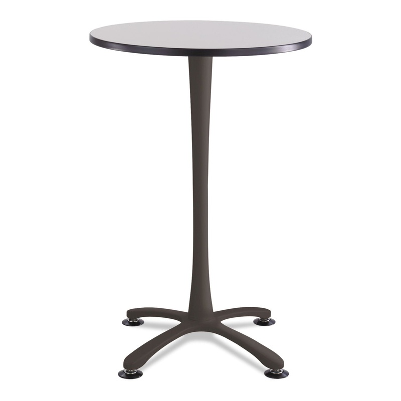 Cha-Cha Bistro Height Table Base, X-Style, Steel, 42″ High, Black