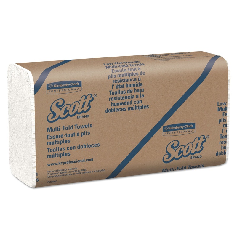 ESSENTIAL LOW WET STRENGTH MULTI-FOLD TOWELS, 9 2/5X9 1/5,WHITE,250 SHEETS,16/CT
