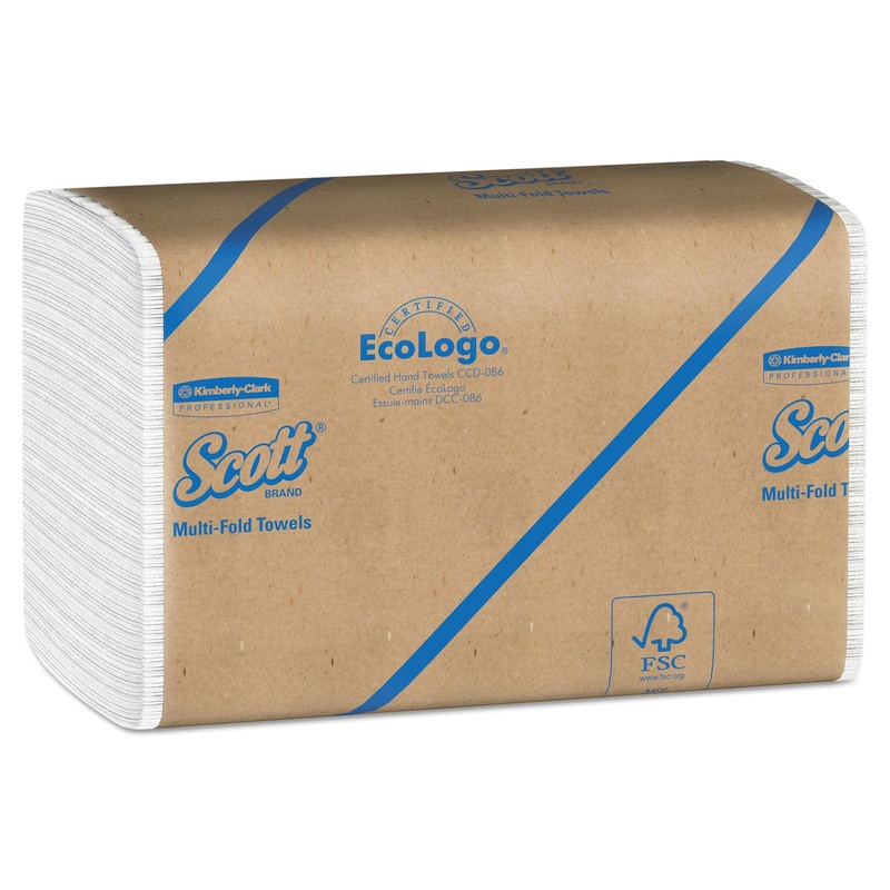 ESSENTIAL MULTI-FOLD TOWELS, ABSORBENCY POCKETS, 9 1/5 X 9 2/5, 250/PK, 16 PK/CT