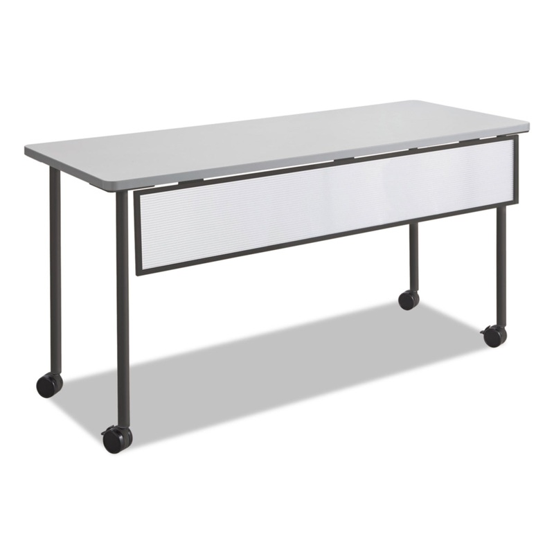Impromptu Modesty Panel, Polycarbonate/steel, 54w X 1d X 9h, Black