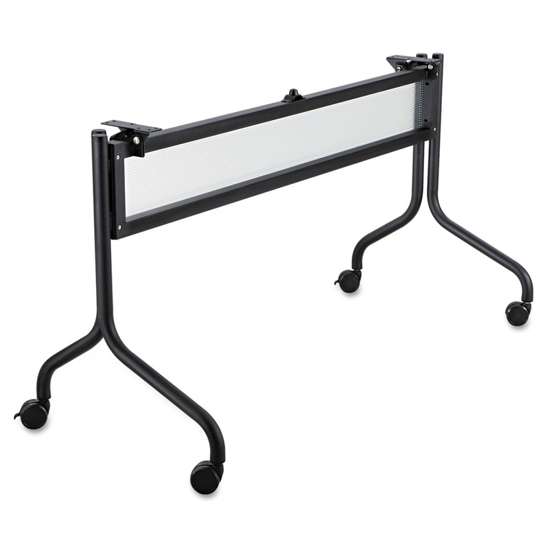 Impromptu Series Mobile Training Table Base, 49-1/2w X 24d X 28h, Black