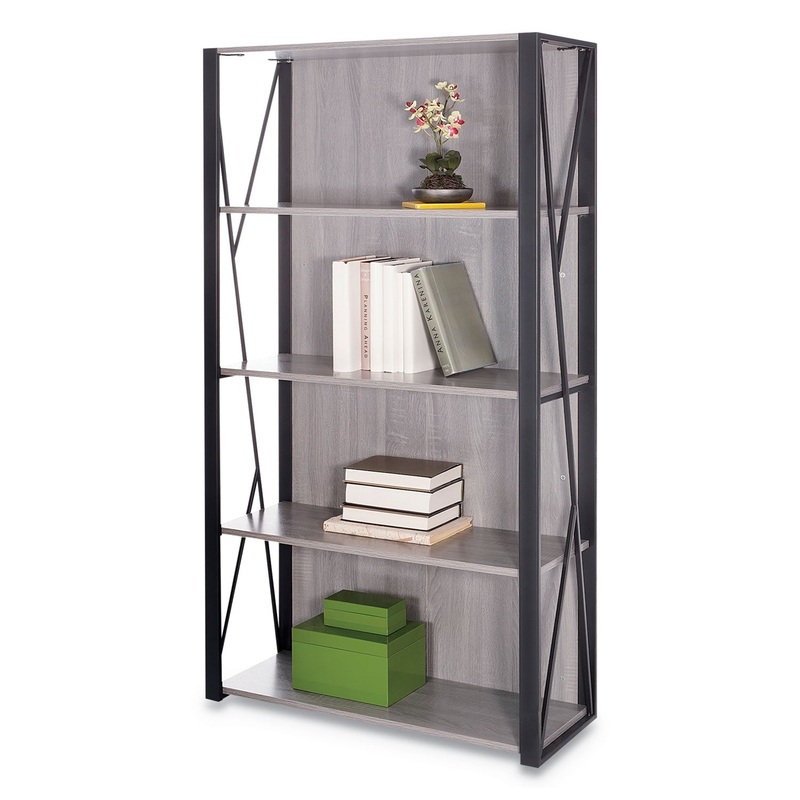 MOOD BOOKCASES, 31 3/4W X 12D X 59H, GRAY