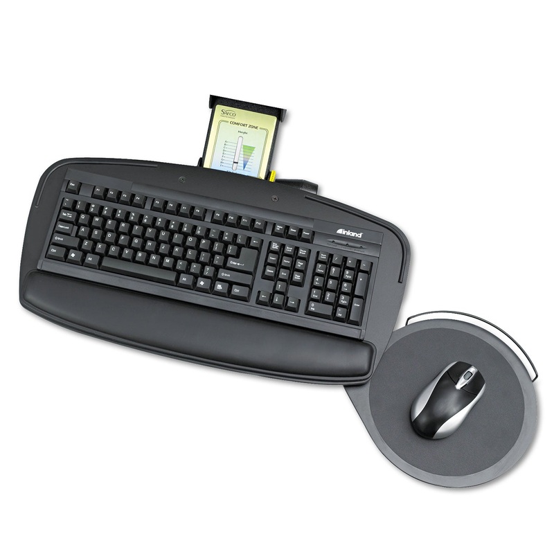 PREMIER SERIES KEYBOARD PLATFORMS, 21W X 11.5D, BLACK