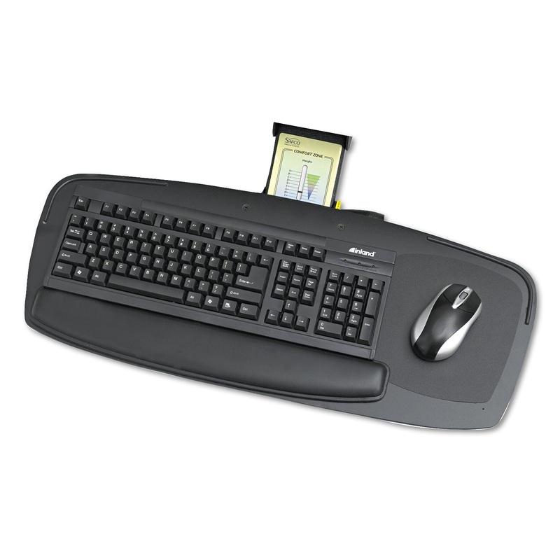 PREMIER SERIES KEYBOARD PLATFORMS, 27W X 11.5D, BLACK