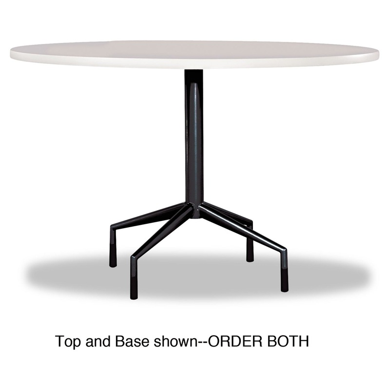 Rsvp Series Standard Fixed Height Table Base, 28″ Dia. X 29h, Black