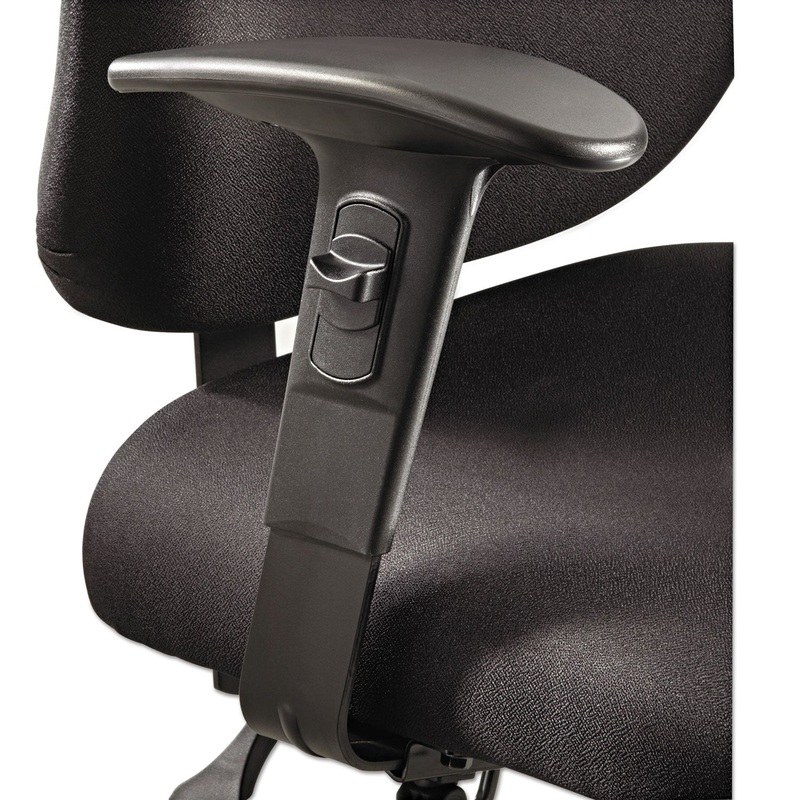 HEIGHT/WIDTH-ADJUSTABLE T-PAD ARMS FOR ALDAY 24/7 TASK CHAIR, 3.5W X 10.5D X 14H, BLACK, 1 PAIR