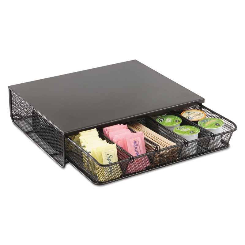 One Drawer Hospitality Organizer, 5 Compartments, 12 1/2 X 11 1/4 X 3 1/4, Bk