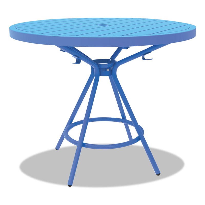 Cogo Tables, Steel, Round, 30″ Diameter X 29 1/2″ High, Blue