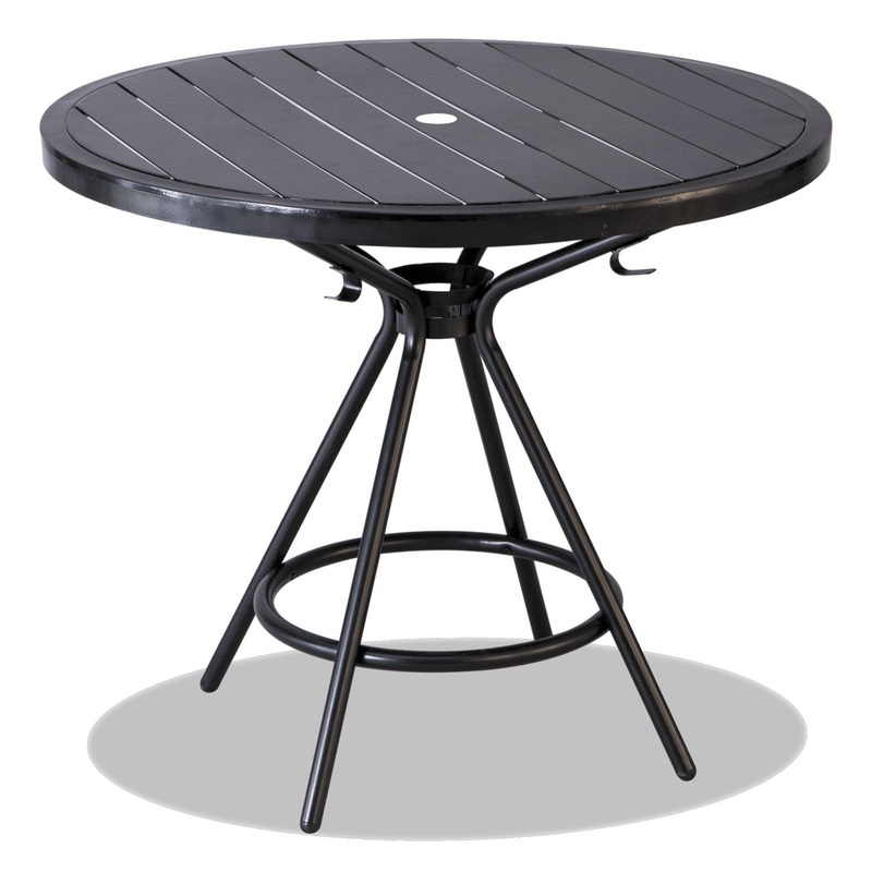 Cogo Tables, Steel, Round, 36″ Diameter X 29 1/2″ High, Black