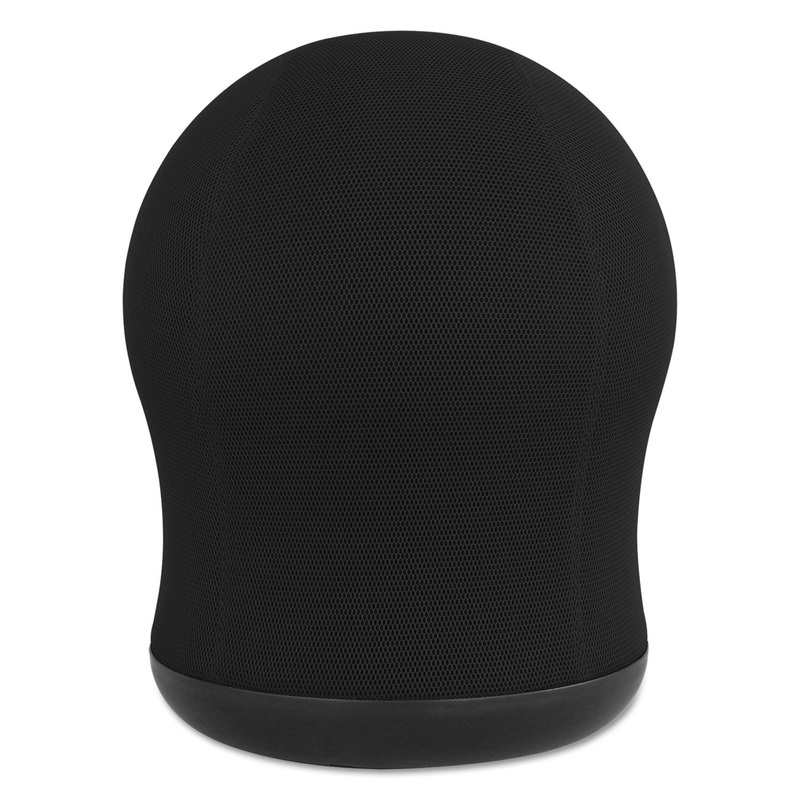 ZENERGY SWIVEL BALL CHAIR, BLACK SEAT/BLACK BACK, BLACK BASE