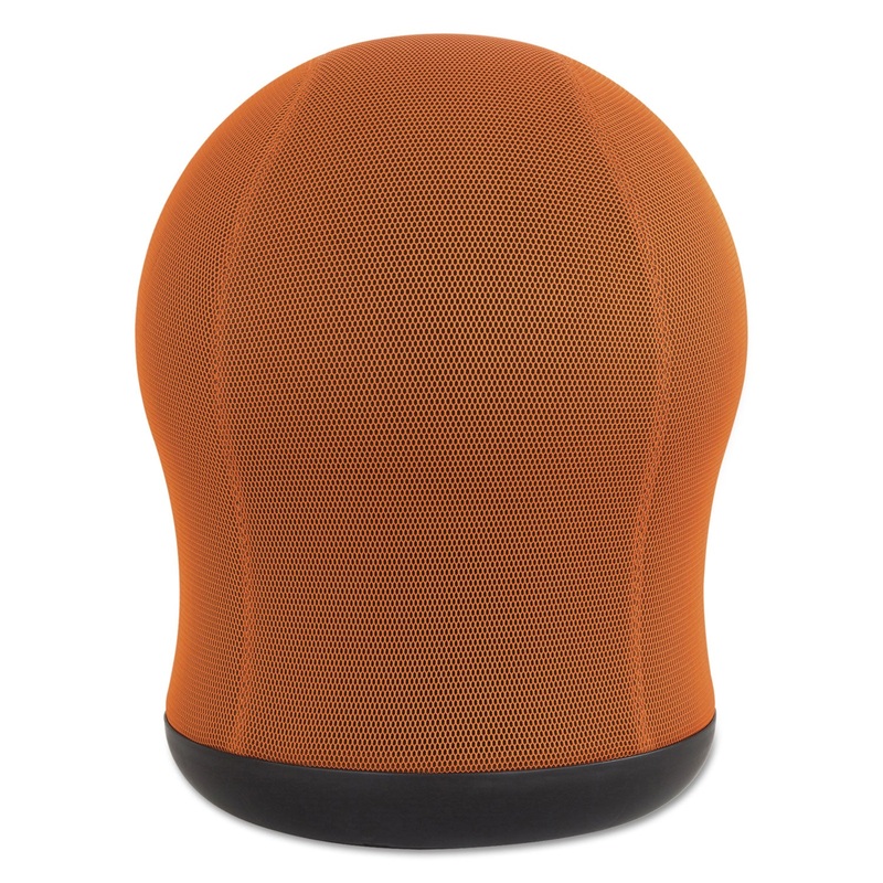 ZENERGY SWIVEL BALL CHAIR, ORANGE SEAT/ORANGE BACK, BLACK BASE