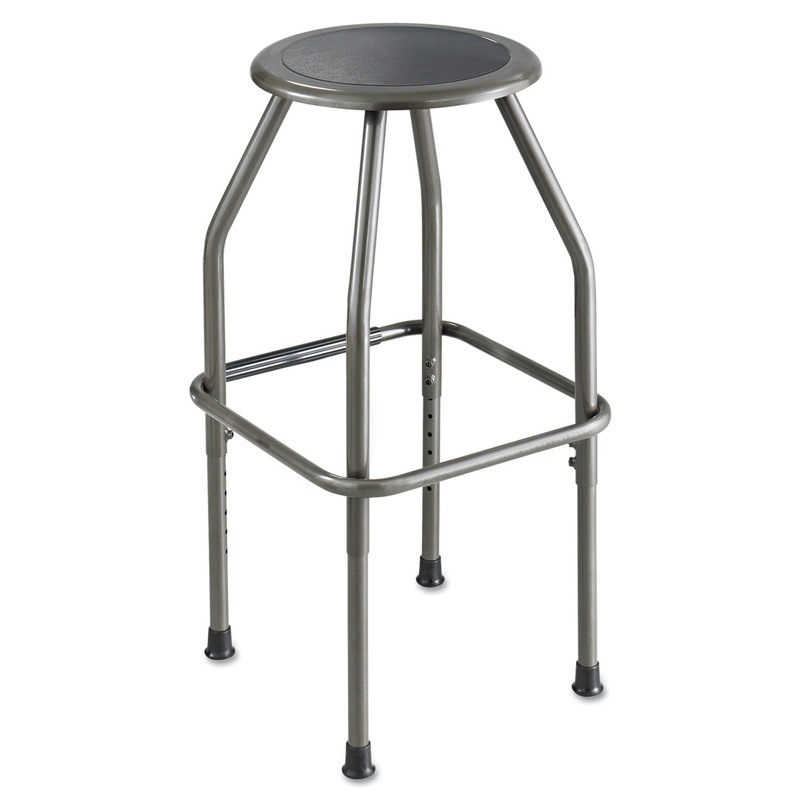 DIESEL INDUSTRIAL STOOL WITH STATIONARY SEAT, 30″ SEAT HEIGHT, SUPPORTS UP TO 250 LBS., PEWTER SEAT/PEWTER BACK, PEWTER BASE