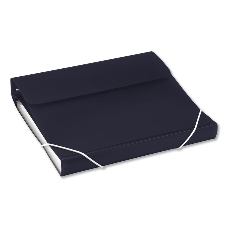 DUO 2-IN-1 BINDER ORGANIZER, 3 RINGS, 1″ CAPACITY, 11 X 8.5, BLACK
