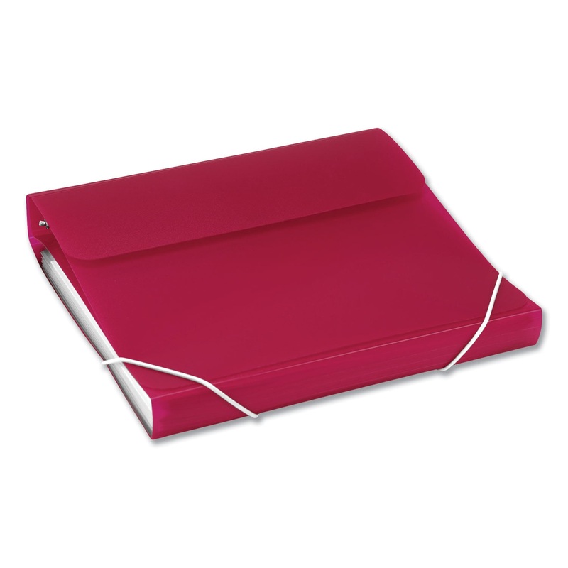 DUO 2-IN-1 BINDER ORGANIZER, 3 RINGS, 1″ CAPACITY, 11 X 8.5, HOT PINK