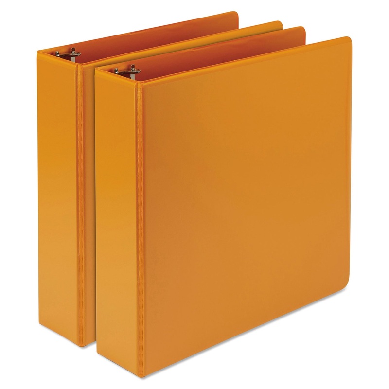 EARTH’S CHOICE BIOBASED DURABLE FASHION VIEW BINDER, 3 RINGS, 2″ CAPACITY, 11 X 8.5, CORAL, 2/PACK