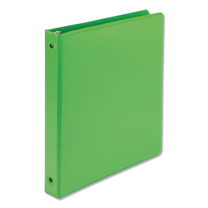 EARTH’S CHOICE BIOBASED ECONOMY ROUND RING VIEW BINDERS, 3 RINGS, 1″ CAPACITY, 11 X 8.5, LIME