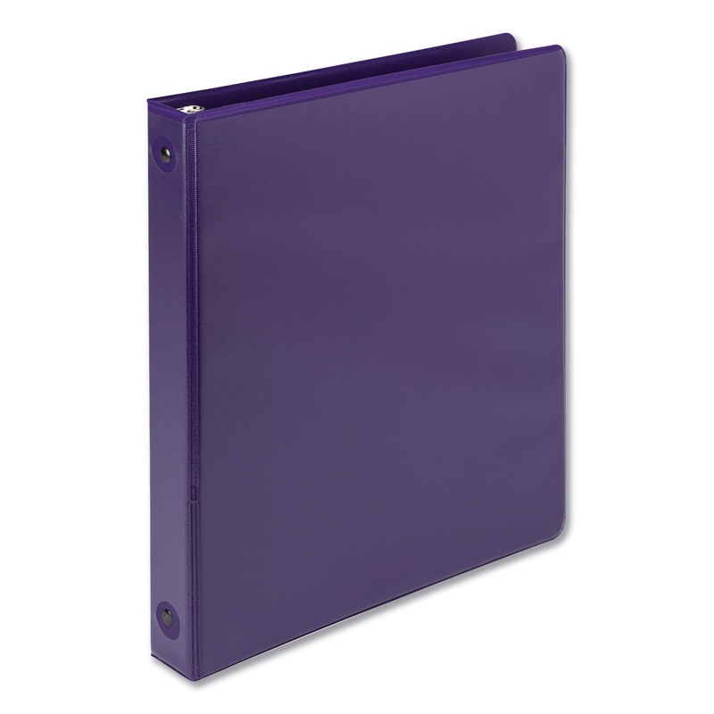 EARTH’S CHOICE BIOBASED ECONOMY ROUND RING VIEW BINDERS, 3 RINGS, 1″ CAPACITY, 11 X 8.5, PURPLE